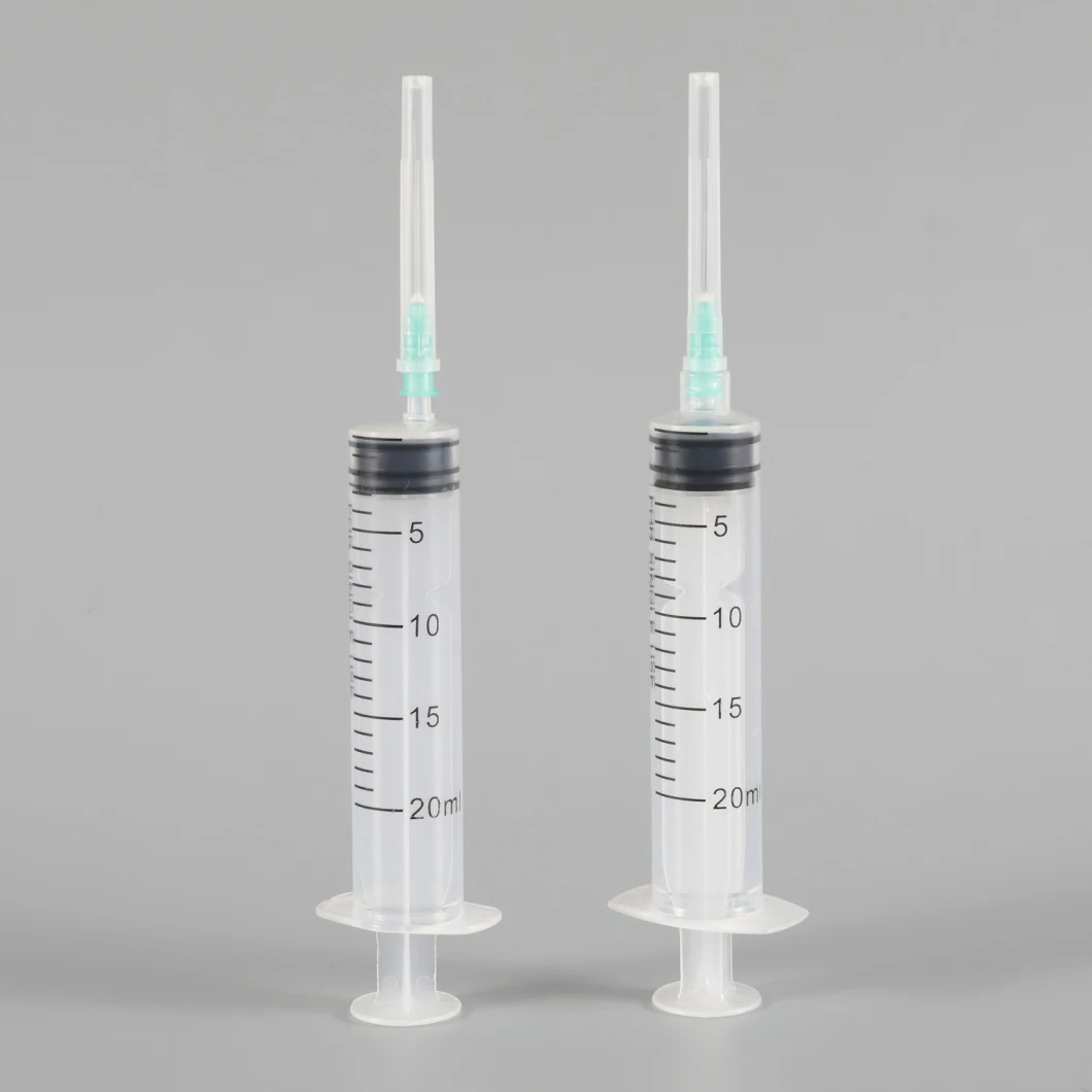 Medical Disposable 0.5ml 1ml 5ml 10ml Veterinary Injection Syringe with Needle